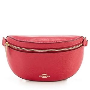 Red COACH belt bag